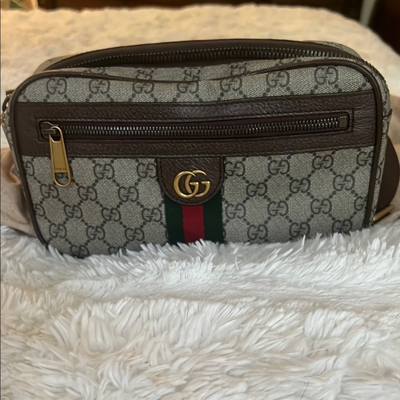 Gucci Brown and Green Belt Bag - Picture 4 of 4